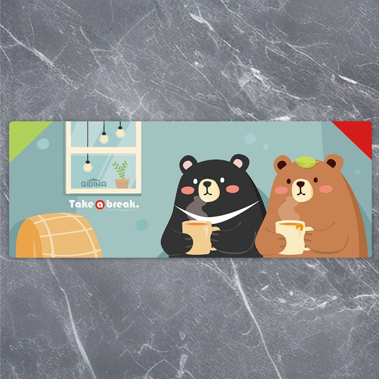 【QIDINA】獨創設計-超療癒卡通動物滑鼠大桌墊