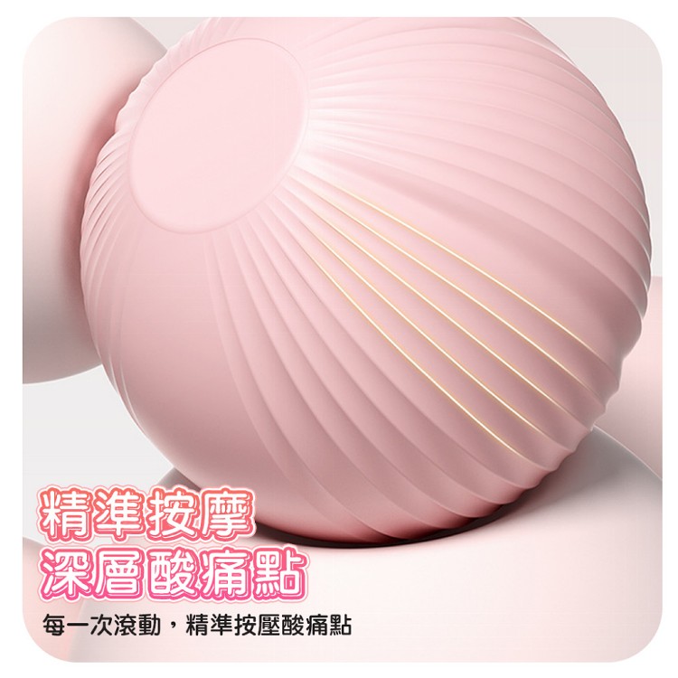 【QIDINA】質感超順滑紓壓多部位手持6輪按摩棒-Q