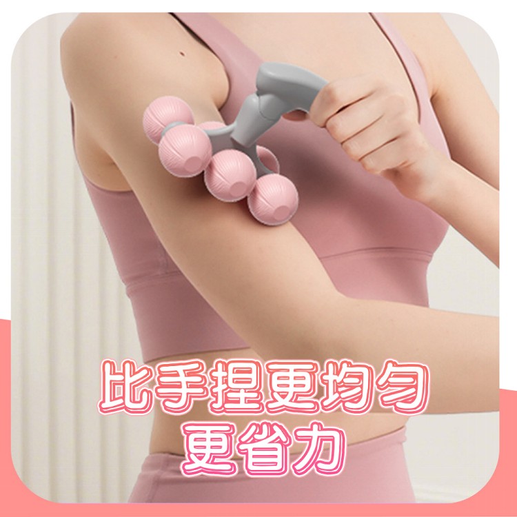 【QIDINA】質感超順滑紓壓多部位手持6輪按摩棒-Q