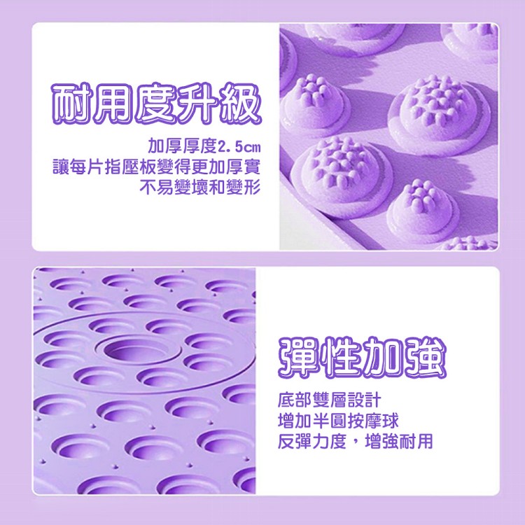 【QIDINA】升級加大滾輪磁石超慢跑腳底按摩指壓板-D