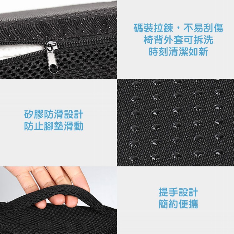 【QIDINA】久坐神器多功能軟Q半圓柱防滑腳枕-J