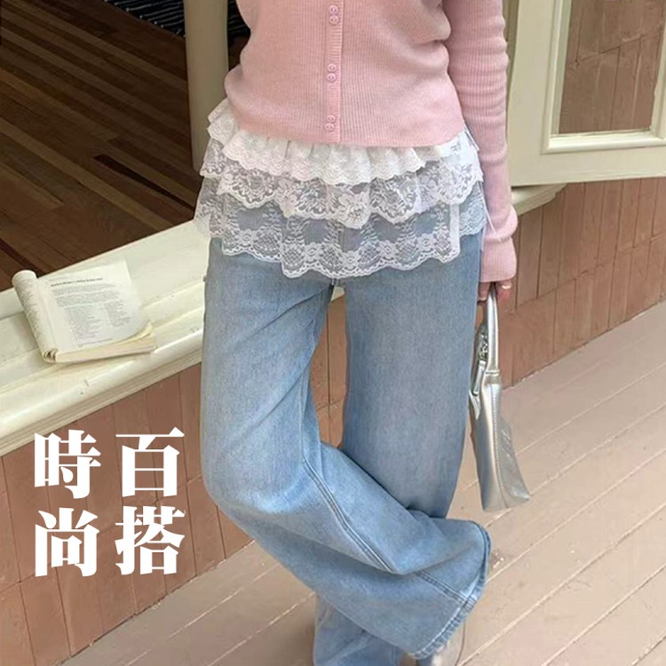 【QIDINA】韓版流行百搭蕾絲遮屁神器襯裙-N