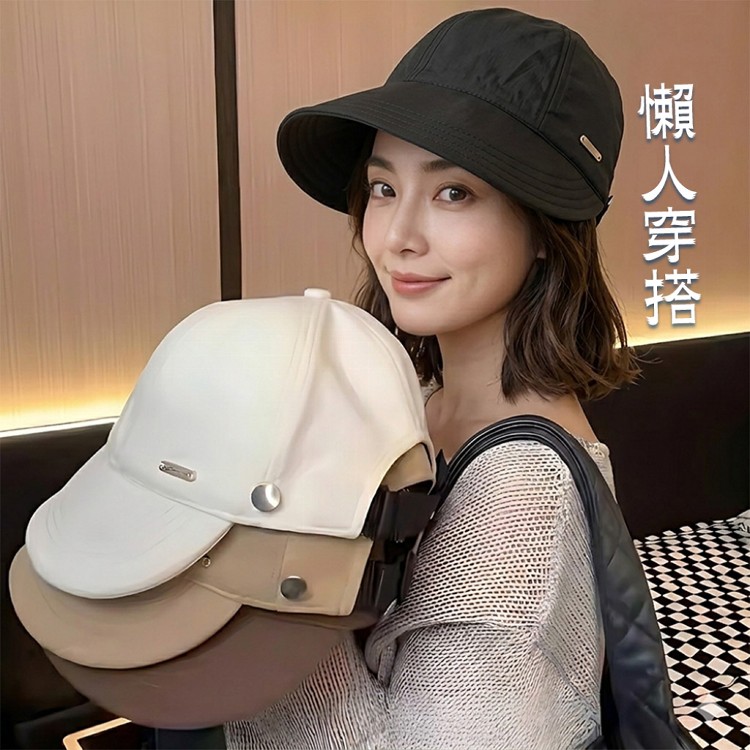 【QIDINA】日式時尚暢銷百搭大帽簷鴨舌帽-2HF