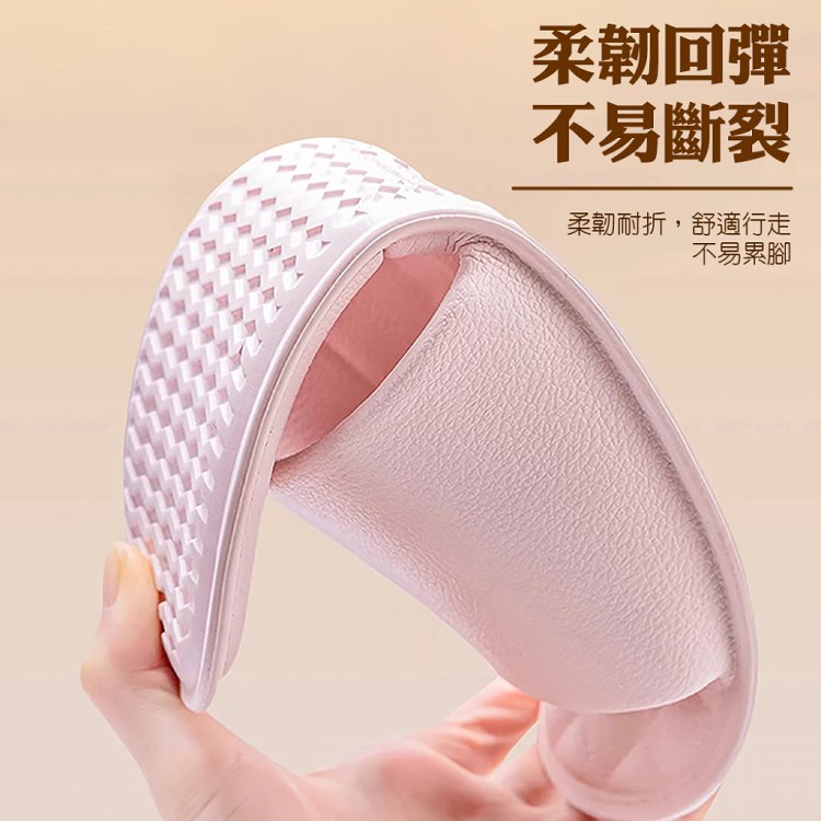 【QIDINA】太好穿居家出遊必備輕巧可摺疊防滑拖鞋-D