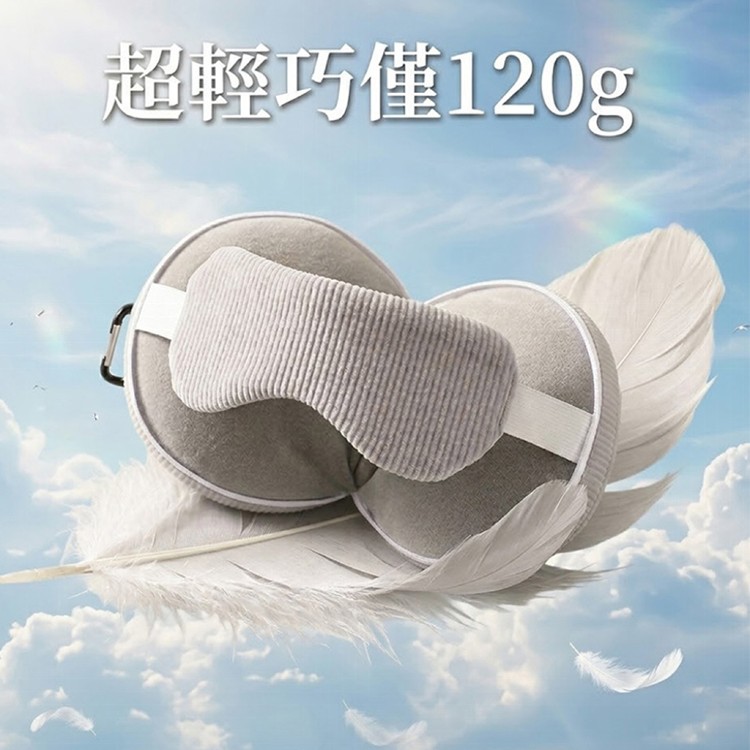【QIDINA】超舒服二合一可掛隨身休息旅行眼罩枕-K