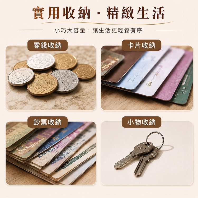 【QIDINA】超好用防盜刷大容量收納多格短夾 包-H
