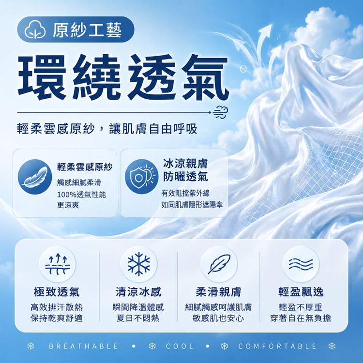 【QIDINA】超涼感冰絲輕薄不悶熱黑膠帽圍防曬外套-D
