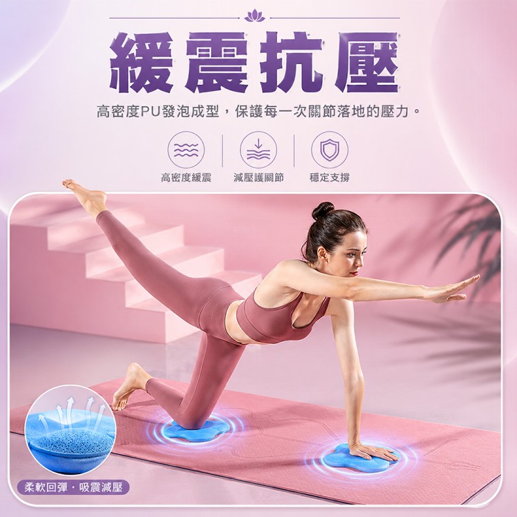 【QIDINA】加厚防滑緩衝瑜伽防護支撐墊
