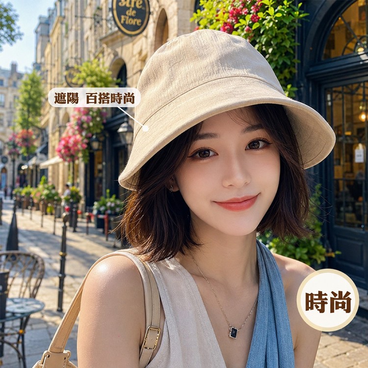 【QIDINA】日系百搭遮陽大帽簷鴨舌華夫格鴨舌帽-I