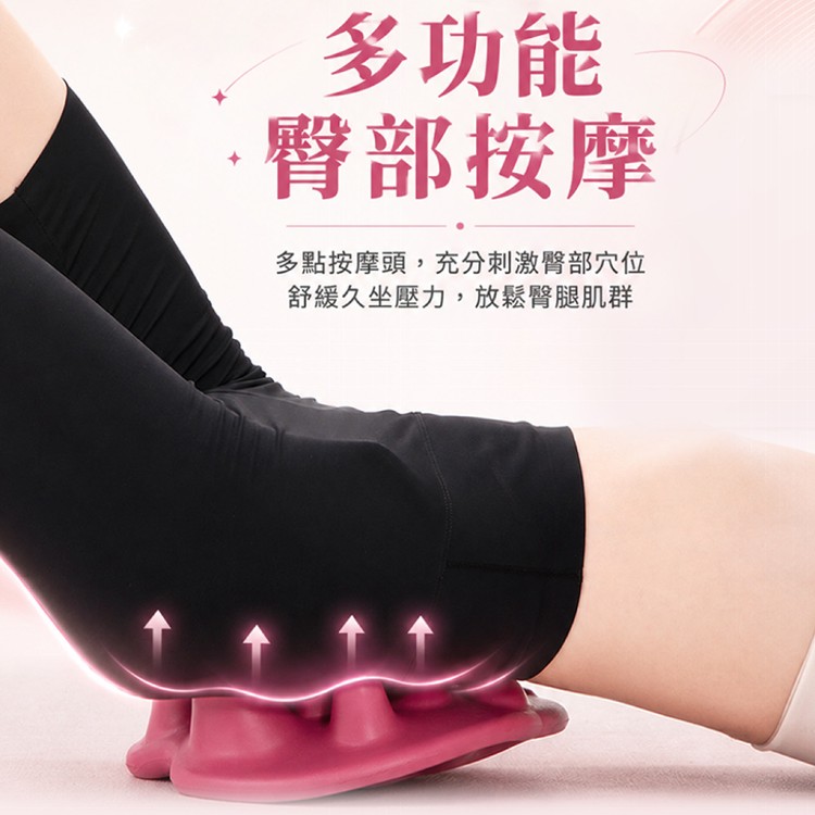 【QIDINA】仿真指壓人體工學多部位放鬆按摩枕-L