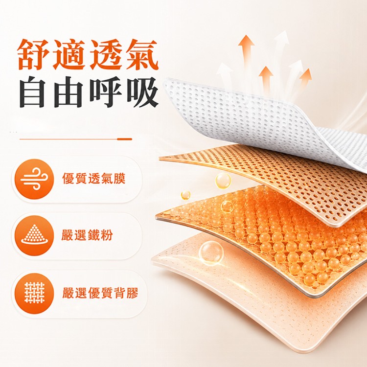 【QIDINA】舒緩放鬆熱敷大片溫肩發熱貼 暖包-A