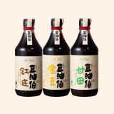 【豆油伯】經典款釀造醬油 任選(缸底、金豆、甘田薄鹽)