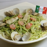 青醬海鮮義大利麵醬 特價：$50