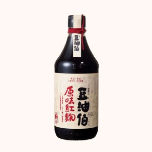 免運!【豆油伯】原味紅麴釀造醬油 500ml (含有大豆、小麥) (12瓶，每瓶211.4元)