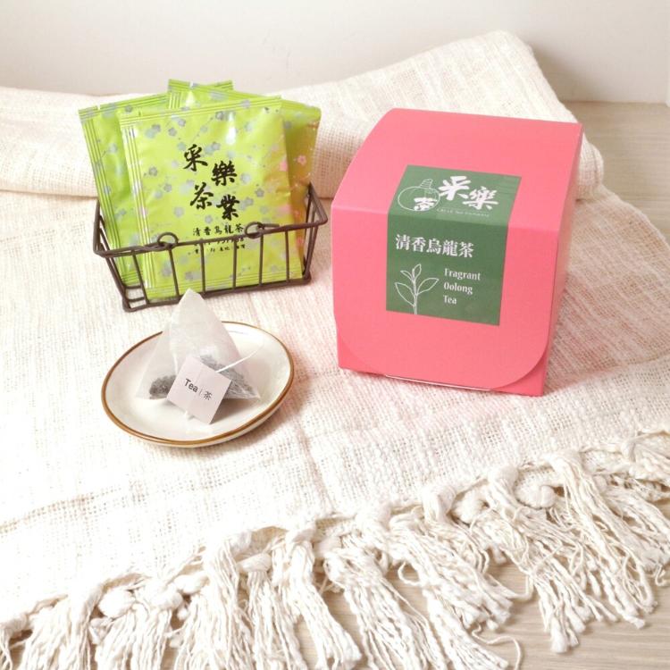 【采樂台灣茶】清香烏龍三角立體茶包｜松柏長青茶｜15包/盒｜辦公室、外出、旅遊必備