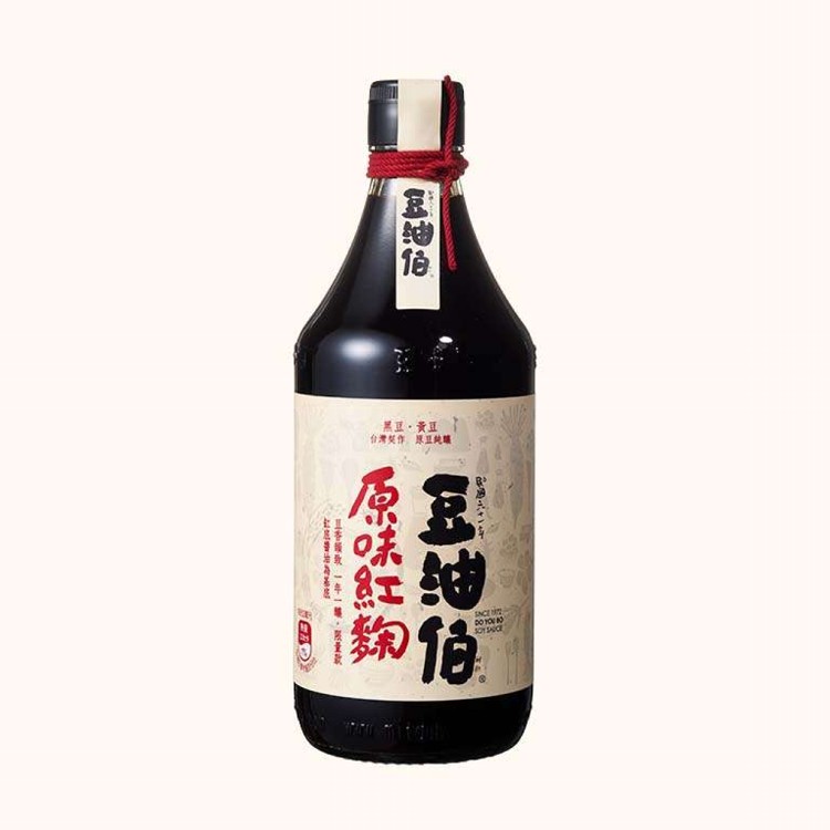 免運!【豆油伯】6瓶 原味紅麴釀造醬油 500ml (含有大豆、小麥)