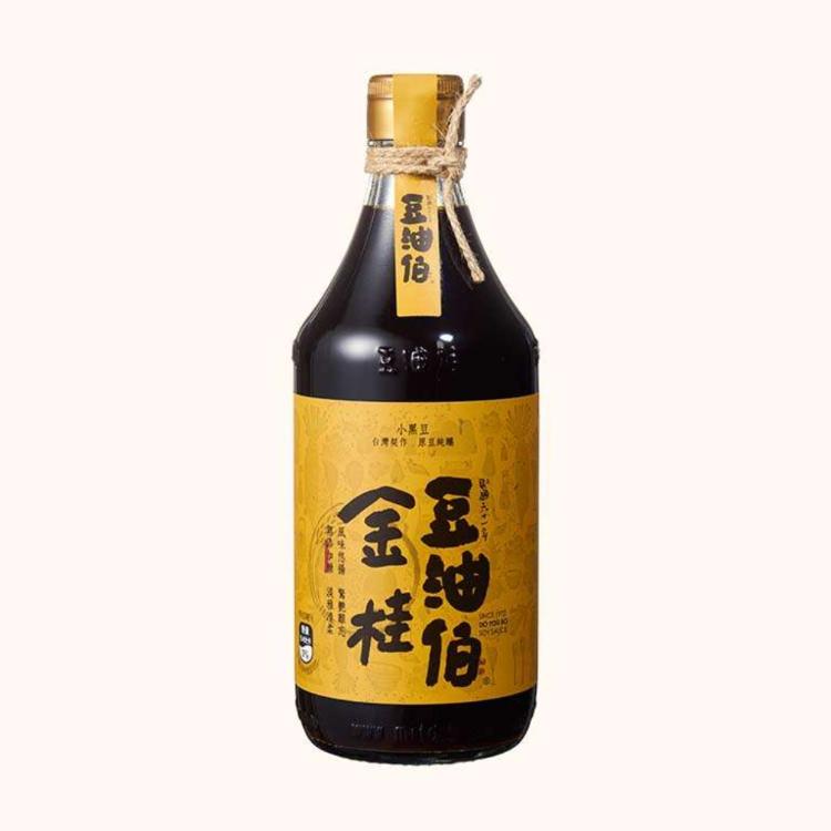免運!【豆油伯】6瓶 金桂釀造醬油 500ml