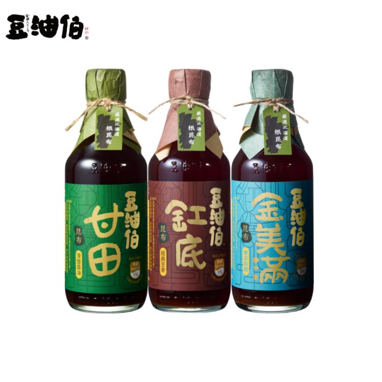 【豆油伯】昆布系列醬油 任選(昆布缸底、昆布金美滿、昆布甘田)