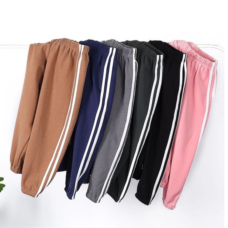 【艾飛團購網】中大童雙面磨毛休閒運動褲