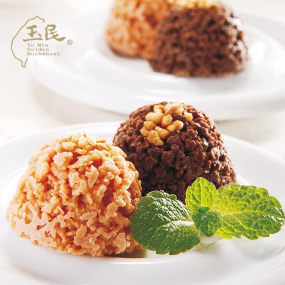 【玉民】黃金蕎麥禮盒(15入/盒)附提袋 巧克力球/草莓球