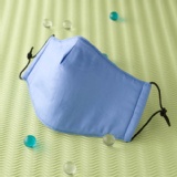 【雨晴牌-第四代專利純綿防霧口罩】@水藍色@ 99%超防霧 100%純綿 可加活性碳 除臭抗菌