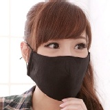 【雨晴牌－第四代專利深呼吸100%純綿活性碳口罩】◎成人－黑色◎100%純綿製作 抗菌防過敏