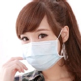 【台灣製－三層不織布口罩】@成人－藍色@ SGS合格 台灣製品質有保障