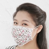 【台灣康匠醫療口罩】@成人－紅豹紋@ SGS合格 一盒50片 材質好 無異味 流行時尚款