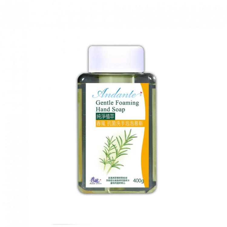 春風 純淨植萃 抗菌 洗手 泡泡慕斯 補充瓶 400ml 【澳洲茶樹植萃，並添加抗菌成分更安心】