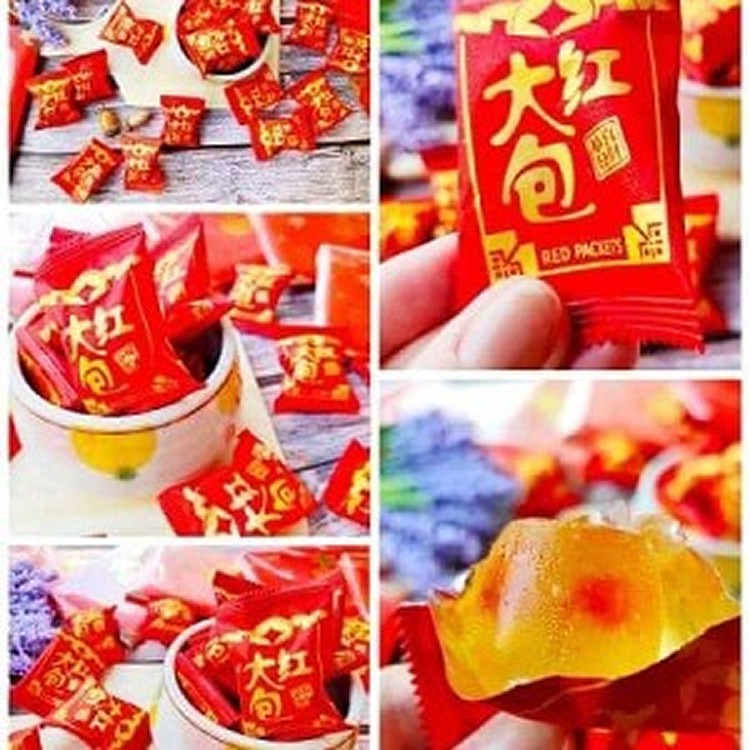 大紅包梅子軟糖600g