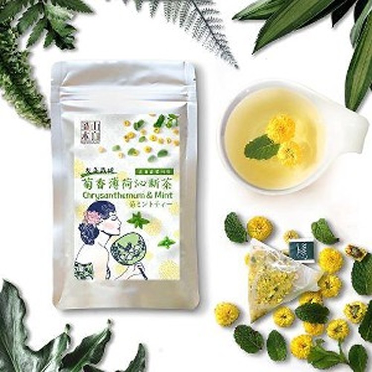 天然草本杭菊防護薄荷茶 三角隨身包 (4袋1組)