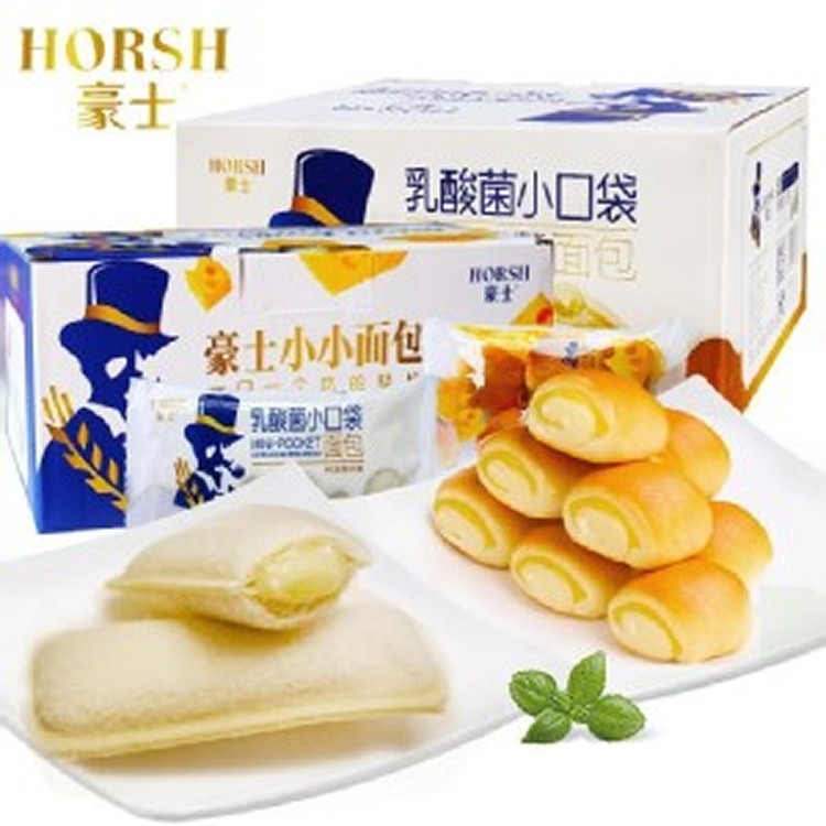 豪士乳酸菌小白酸奶口袋麵包680g