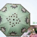 手動黑膠龍貓雨傘