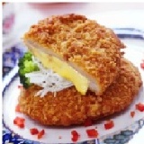 法式起司藍帶豬排10公分橢圓大小,重量:180g -10g