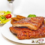 美淇精製★碳烤美式豬肋排 ★團購139元最低價，400克重豬肋排！