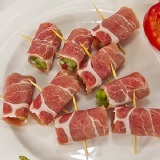 美淇精製★豬梅花肉蘆筍捲串燒 烤肉／烹飪／的優質食材 特價：$95