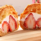 【彰化美食村-爆餡草莓泡芙】