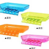 【多用途透明導水皂盤/菜瓜布架】