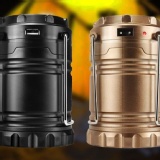 【多功能LED太陽能伸縮手提露營燈】