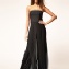 ASOS Wide Leg Jumpsuit In Chiffon-BLACK