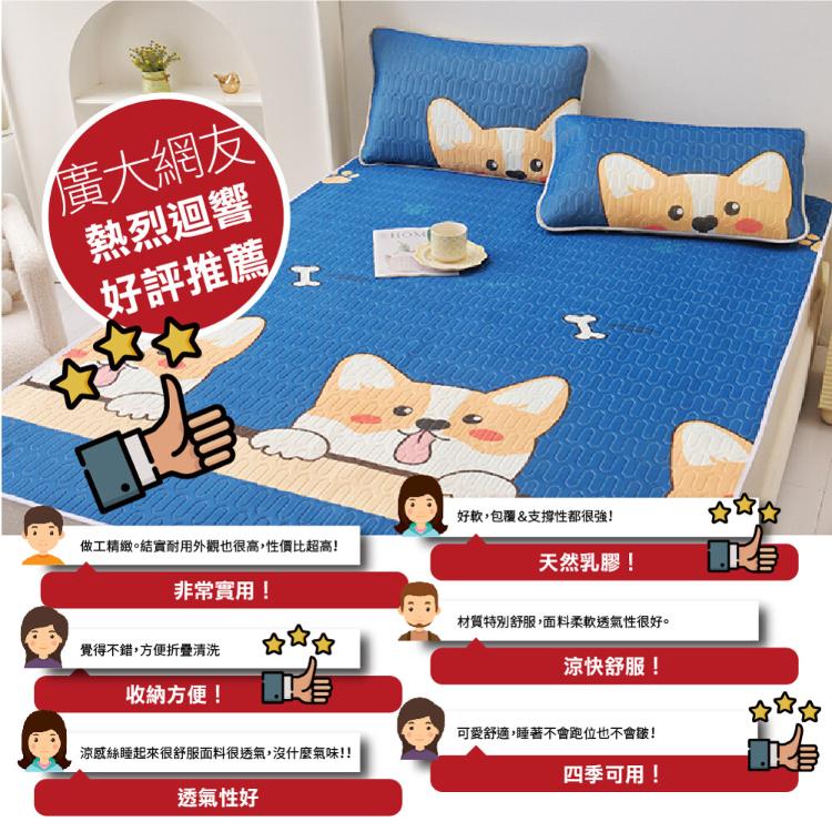 【DaoDi】防水保潔墊 乳膠涼蓆含枕套組(尺寸單人/ 雙人 /雙人加大)