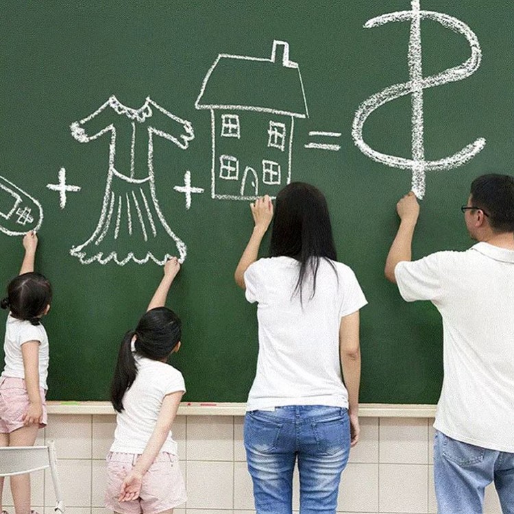 【炫騰】環保創意白/黑/綠板貼(45x200)內附1支白板筆(顏色款式隨機)