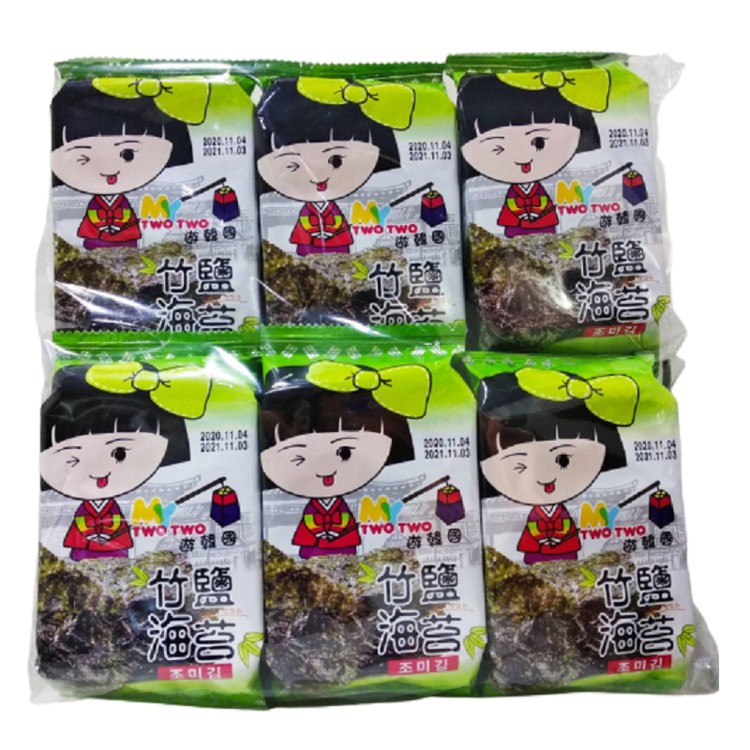 【TWO TWO】韓國海苔-竹鹽口味 or 橄欖油口味 任選