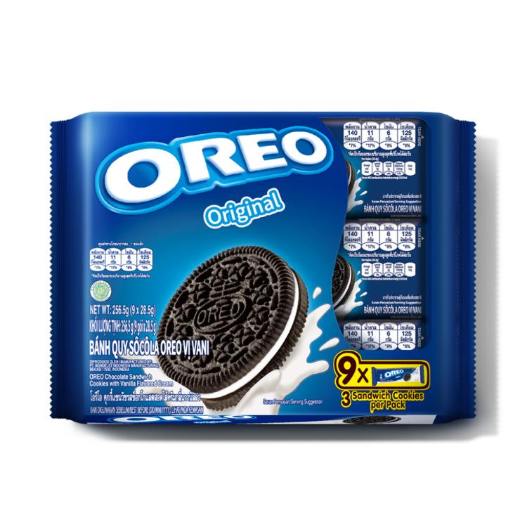 【OREO奧利奧】夾心餅乾-香草口味隨手包256.5g