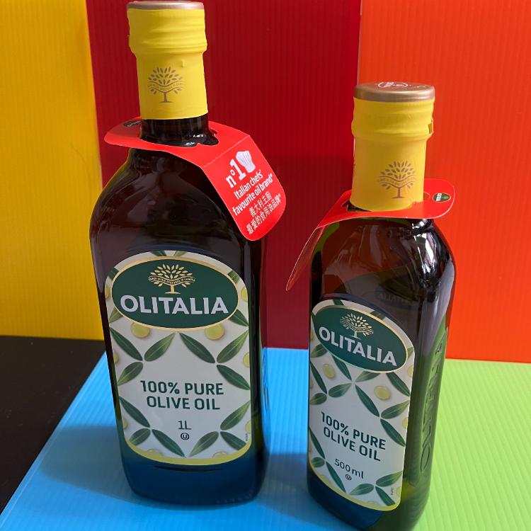 【食尚】100%奧利塔橄欖油 1公升+100%奧利塔橄欖油 500 ml