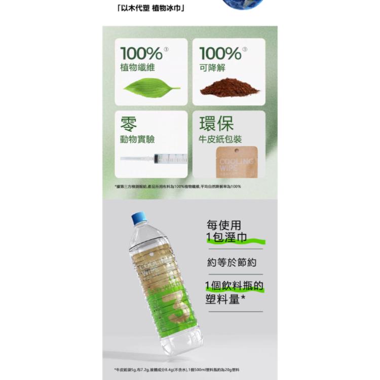 降溫去汗濕巾-涼感加強版