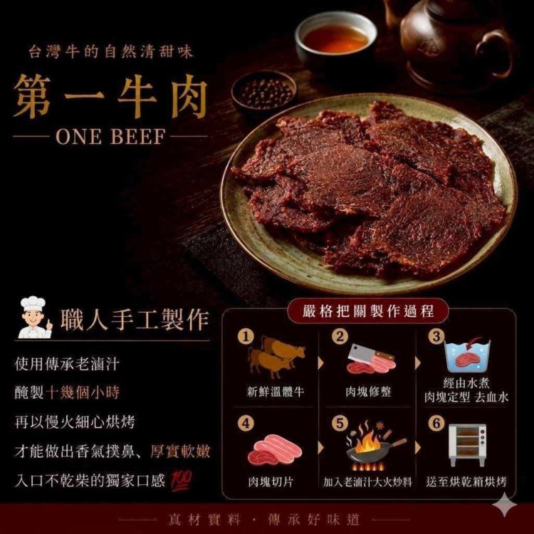 台灣本地溫體牛原味牛肉乾