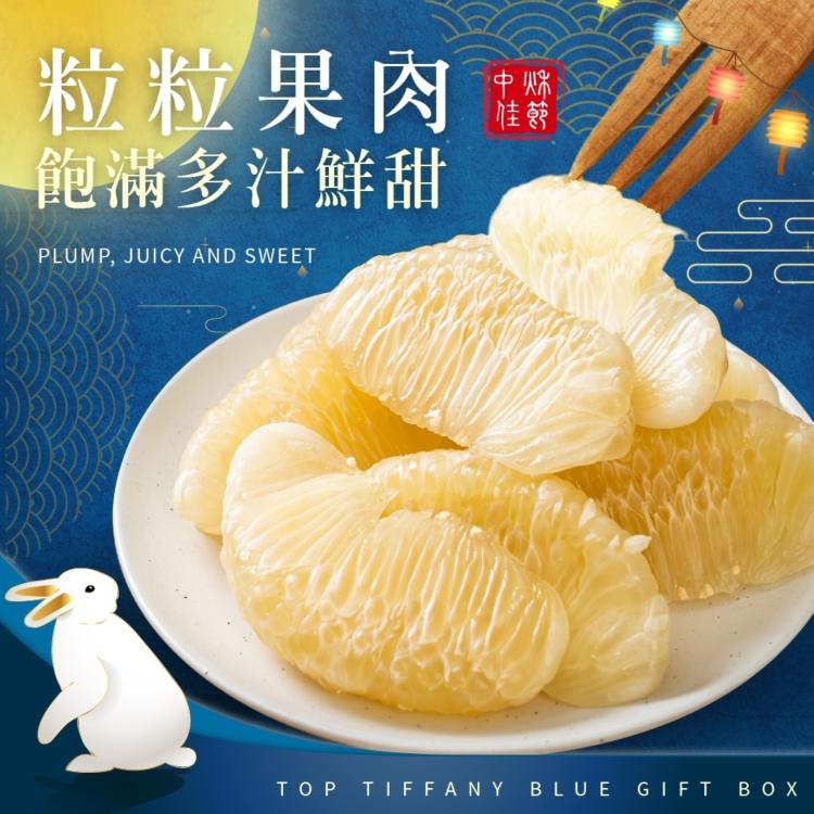 2026【麻豆李清泉-45年老欉頂級文旦禮盒】蒂芬妮藍禮盒