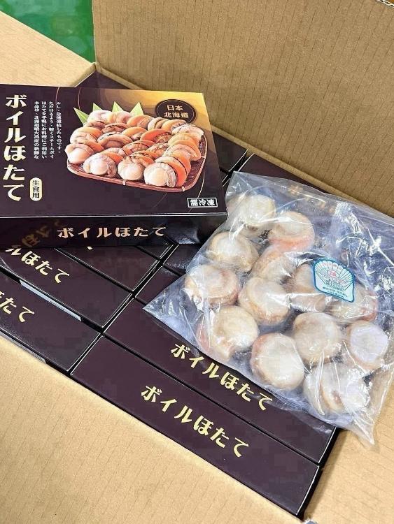日本生食級帶卵帆立貝