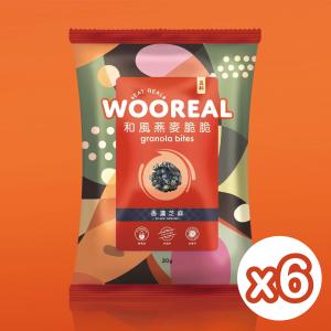 【WOOREAL 五料】和風燕麥脆脆 - 香濃芝麻 6入組